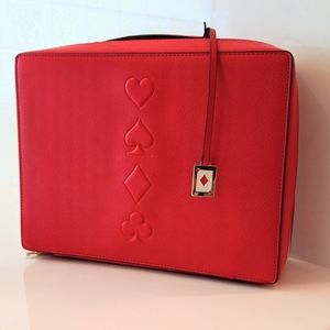 NWT Estee Lauder Red Train Case